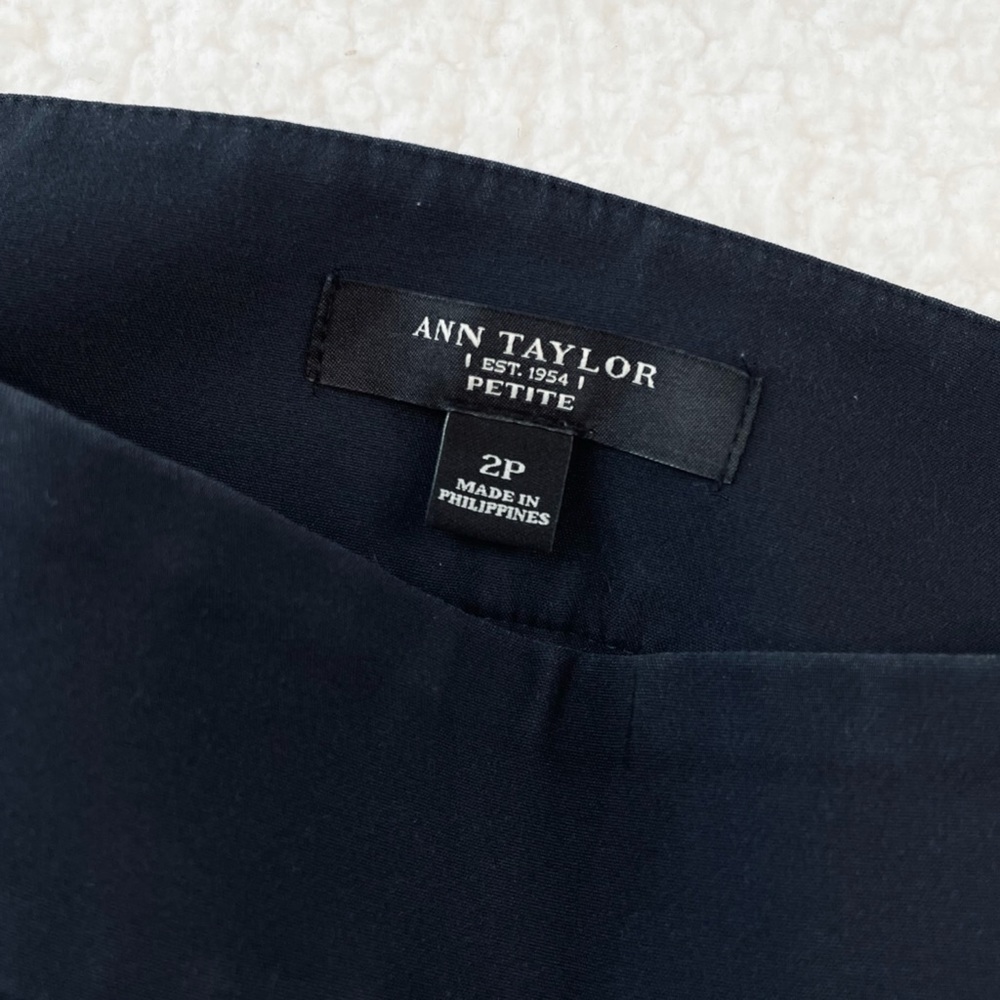 ANN TAYLOR • Blue-Black Ankle Cut Trousers, 2P - Picture 10 of 11